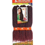 Sensationnel X-Pression Pre-Stretched Crochet Braid - 3X JAMAICAN TWIST 36" (1B Off Black)