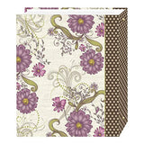 Magnetic Self-Stick 3-Ring Photo Album 100 Pages (50 Sheets), Berry Blossoms Design