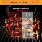 BBQ Gloves 1472°F Extreme Heat Resistant Ov Grill Gloves Heat Proof/Fireproof Gloves