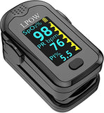 Pulse Oximeter Fingertip, Blood Oxygen Saturation Monitor for Pulse Rate, Heart Rate