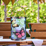 VCUTEKA Solar Hanging Lanterns Outdoor Garden Waterproof LED Butterfly Lights