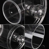 Tbestmax 10 Oz Plastic Cotton Swab Ball Pad Holder, Qtip Jar Clear Makeup Organizer