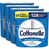 Cottonelle Ultra CleanCare Soft Toilet Paper with Active Cleaning Ripples