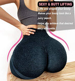 KINGJOZE High Waisted Yoga Shorts for Women Butt Lifting Tummy Control Workout 