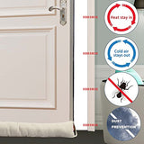 MAGZO Upgraded Door Draft Blocker 32 inch, Weighted Sliding Glass Door Draft Blocker