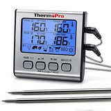 ThermoPro TP-17 Dual Probe Digital Cooking Meat Thermometer Large LCD Backlight