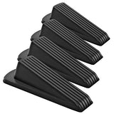 Home Premium Rubber Door Stop - Large Door Stopper Wedge, Multi Surface