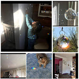 Clear Glass Crystal Ball Prism Pendant Suncatcher 40mm Pack of 2
