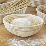 9 Inch Proofing Basket,WERTIOO Bread Proofing Basket + Bread Lame +Dough Scraper
