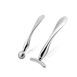 2 Packs Metal Eye Cream Applicator Eye Massage Stick Wrinkle Wand Massager Tool for Girls Women Facial Massage (Silver)