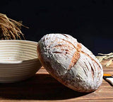 9 Inch Proofing Basket,WERTIOO Bread Proofing Basket + Bread Lame +Dough Scraper