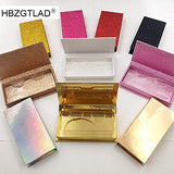 HBZGTLAD NEW10pcs 25mm False Eyelashes Packaging Box Lash Boxes Custom Your Logo Fake 3d Mink Lashes Glitter Case Empty Makeup Eyelash Storage (21)