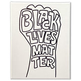 11 x 14 Canvas Painting Kit | Black Lives Matter Fist Pre Drawn Stretched Canvas Kit