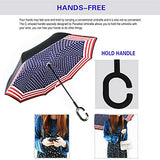 Spar. Saa Double Layer Inverted Umbrella with C-Shaped Handle, Anti-UV