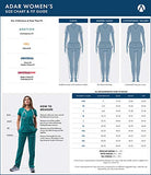 Adar Pro Scrubs for Women - Ultimate Yoga Jogger Scrub Pants -P7104 -Black- XXS
