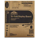 Elmer's Tri-Fold Display Board, White, 14x22 Inch