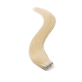 Tape in Hair Extensions Ash Blonde 100% Remy Human Hair 12''-24'' Double Side Tape Seamless Skin Weft Rooted Natural Hair Extensions 20pcs Long Straight Silky (20 inch 50g,#24 Natural Blonde)