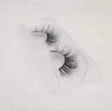 2 pairs False Eyelashes 3D Mink in Gift Bag Packing Cross Lashes Natural Looking Soft Fur Makeup Tools (801)