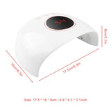 Nail Dryer Lamp, Professional Gel Polish Nail Curing Lamp Machine for Manicure, Pedicure, Home and Salon, 24w