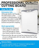 Extra Large Cutting Boards, Plastic Cutting Board for Kitchen Dishwasher Safe Non Slip