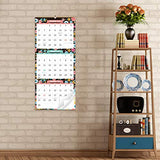 2021 Calendar - 3 Month Display Wall Calendar (Folded in a Month), 11.3" x 26"