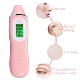 LCD Digital Skin Analyzer, Skin Analyzer Moisture Water Oil Monitor for Skin Care, High Sensitive Facial Skin Tester USB Digital Measuring Device for Home Traveling Beauty Salon SPA Girls Women(pink)
