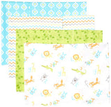 Luvable Friends Unisex Baby Cotton Flannel Burp Cloths, Abc, One Size