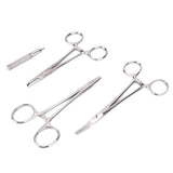 Piercing Kit, Body Piercing Tweezer Kit, Stainless Steel Drilling Tool Set Piercing Kit Asepsis Safety Piercing Tools Kit Body Piercing Tools for Body Belly Nose Lip 4 Pieces/set