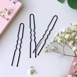 U Shaped Hair Pins, IKOCO 80pcs of Bun Hair Pins for Women Girls with Storage Box