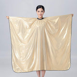 Echaprey Professional Adults Salon Cape Hairdressing Hair Cutting Cape Waterproof Barbers Haircut Apron (Gold)