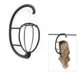 Sotica 2pcs Wig Hangers and 12pcs Stretchy Nylon Wig Caps for Women Men, Portable Hanging Wig Stand for All Wigs, Scarf, Hats, Collapsible Wig Dryer Wig Display Holder Tool