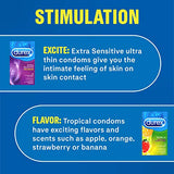 Condoms, Natural Rubber Latex Condoms, Durex Condom Pleasure Pack Assorted