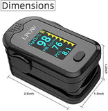 Pulse Oximeter Fingertip, Blood Oxygen Saturation Monitor for Pulse Rate, Heart Rate