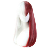 Anime Cosplay Wig, Halloween Wig, with Free Wig Cap (Todoroki-straight Wig)