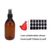 8 Pack 8OZ Empty Plastic Spray Bottles With Fine Mist Atomizers, Extra 1 Pen, Labels & Silicone Funnel, For Travel, Cleaning, DIY Makeup Cosmetic by ZMYBCPACK