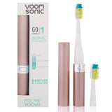 Voom Sonic Go 1 Series Rechargeable Battery-Operated Electric Toothbrush | Dentist Recommended | Portable Oral Care | 2 Minute Timer | Light Weight Design | Soft Dupont Nylon Bristles