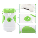Walfront Electric Nail Trimmer White Green Dual-use Nails Trim File Clipper Manicuring Tools