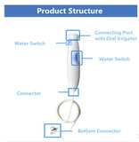 WuYan Water Flosser for Teeth, Replacement Tooth Cleaner Dental Floss Fittings for Wp-100 Wp-450 Wp-660 Wp-900