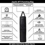 Jayefo Punching Bag (Black, 4 FT)