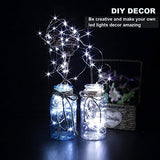 CYLAPEX 6 Pack Cool White Fairy String Lights Battery Operated Fairy Lights Firefly Lights LED