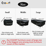 Essort Patio Furniture Covers, Extra Large Outdoor Furniture Set Covers Waterproof