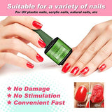 2Pcs Magic Nail Polish Remover, Removes Soak Off Gel Polish Easily & Quickly, Professional Non-Irritating Nail Polish Remover