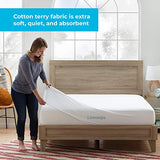 Linenspa Cotton Terry Mattress Top Protection-Hypoallergenic-Waterproof-Blocks Dust