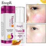 RtopR Vitamin C Snail Serumfor Face & Eyes Most Complete Formula, Skin Care with Natural Ingredients, Anti Wrinkle,Anti Aging,Make The Skin Rejuvenate、Whiten and Tighten, Nourish And Lift