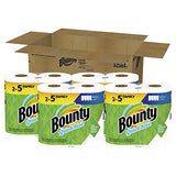 Bounty Quick-Size Paper Towels, White, 8 Family Rolls = 20 Regular Rolls