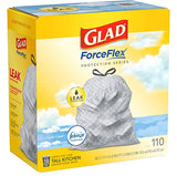 Glad Protection Series ForceFlex Tall Kitchen Drawstring Trash Bags – 13 Gallon