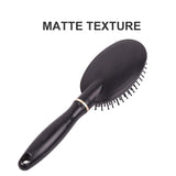 3Pcs Hair Brush Set Detangling Brush Paddle Comb for Women Men Kids Girls Wet Dry Use (Black)