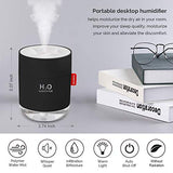 Portable Mini Humidifier, 500ml Small Cool Mist Humidifier, USB Personal Desktop Humidifier