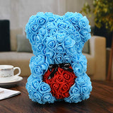 Unique Gifts ,Rose Bear - Rose Teddy Bear - Gifts for Girls, Gifts for mom, Girlfriend Gifts