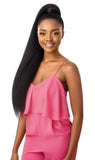 Outre PRETTY QUICK Salon-Quality Ponytail Straight Long Bulk-Free Wrap Around Pony Sleekest Finish Secure High Heat Resistant Synthetic - JUMBO KINKY STRAIGHT 30" (1B)